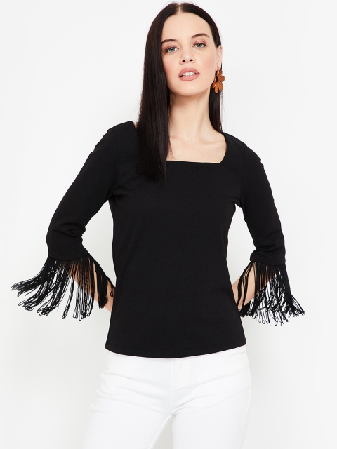 

CODE by Lifestyle Women Black Solid Top