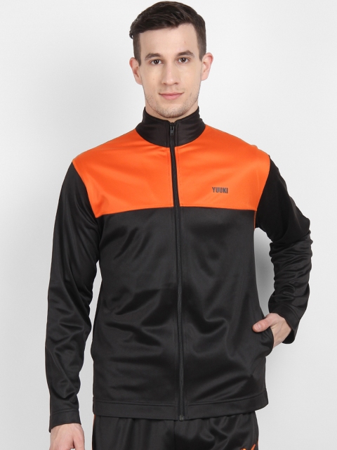 

Yuuki Men Black Colourblocked Sporty Jacket