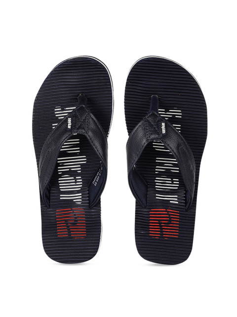 

SPYKAR Men Navy Blue Printed Thong Flip-Flops