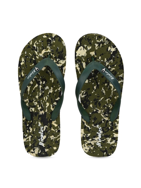 

HIROLAS Men Green Camouflage Lightweight Thong Flip-Flops