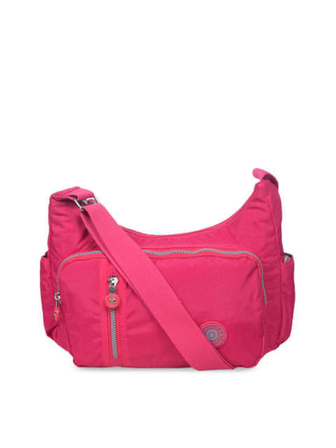

BAHAMA Crinkle Range Unisex Fuchsia Solid Messenger Bag