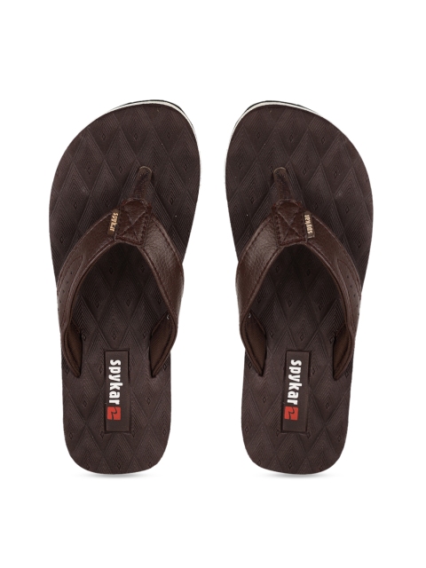 

SPYKAR Men Brown Printed Thong Flip-Flops