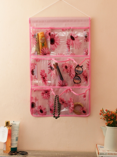 

Cortina Unisex Pink Printed Handbag Organiser