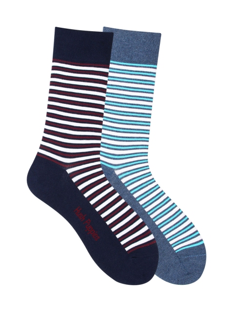 

Hush Puppies Men Pack of 2 Assorted Striped Calf Length