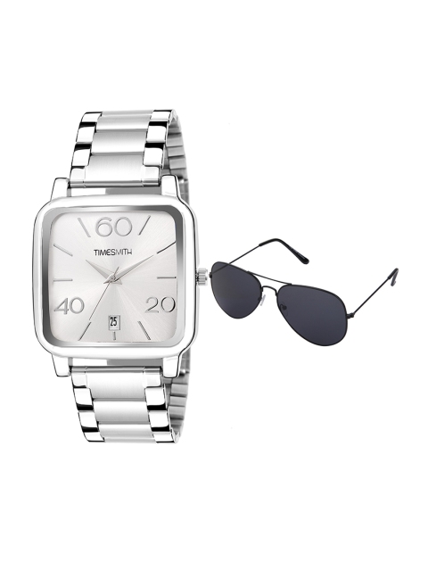 

TIMESMITH Men White Analogue Watch With Free Sunglasses TSC-078-WMG-002