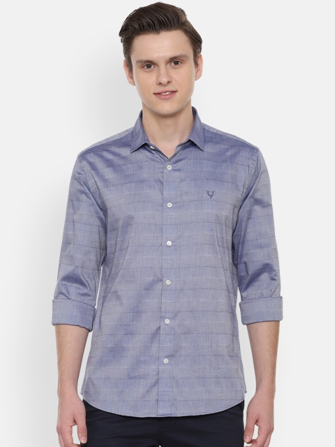 

Allen Solly Men Blue Slim Fit Checked Casual Shirt