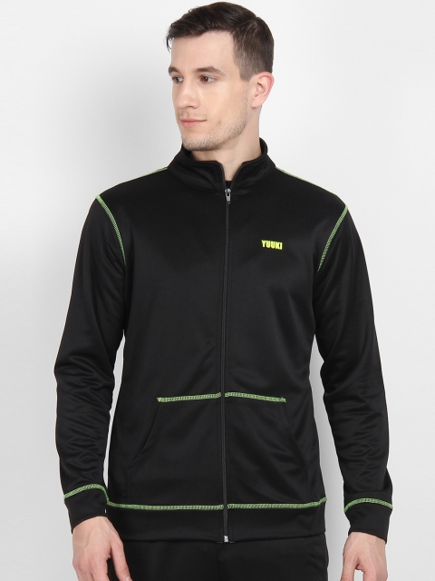 

Yuuki Men Black Solid Sporty Jacket