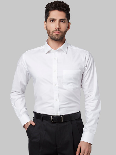 

Park Avenue Men White Regular Fit Solid Formal Shirt