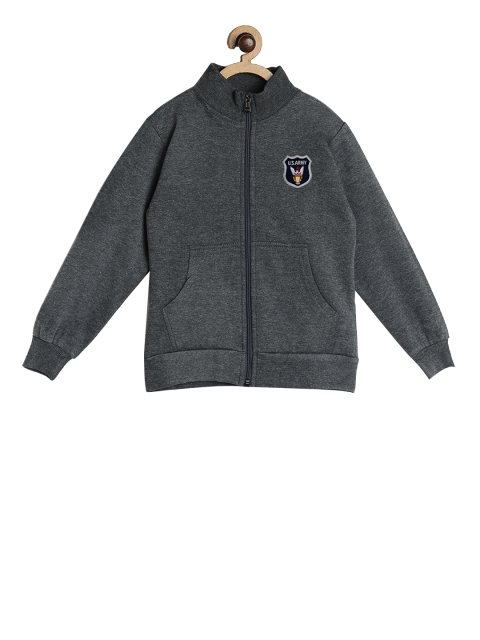 

SWEET ANGEL Girls Grey Melange Solid Sweatshirt