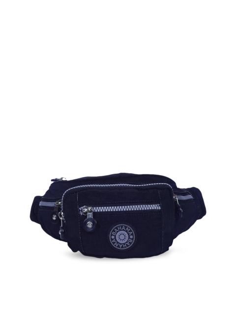 

BAHAMA Crinkle Range Unisex Black Solid Waist Pouch