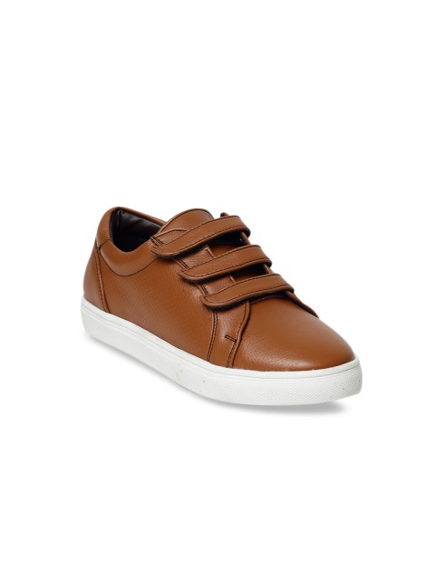 

Bruno Manetti Women Tan Slip-On Sneakers