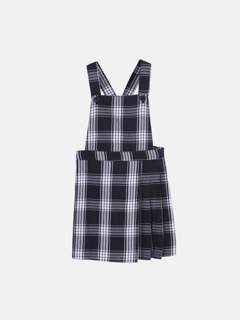 

Beebay Girls Checked Black Pinafore Dress