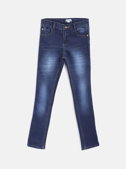 

Nauti Nati Boys Navy Blue Regular Fit Mid-Rise Clean Look Stretchable Jeans