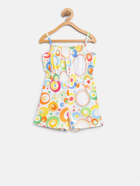 

Nauti Nati Girls Multicoloured Printed Playsuit, Multi