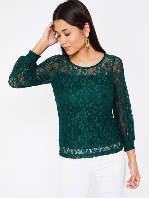 

CODE by Lifestyle Women Green Lace Top