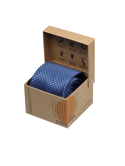 

Tossido Blue Woven Design Broad Tie