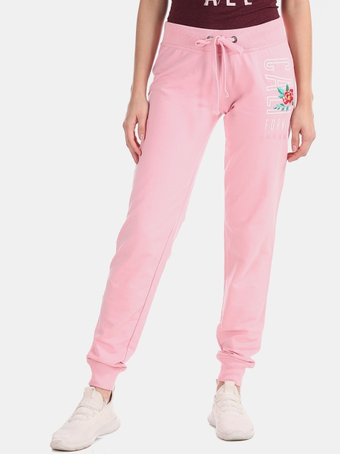 

Aeropostale Women Pink Solid Joggers