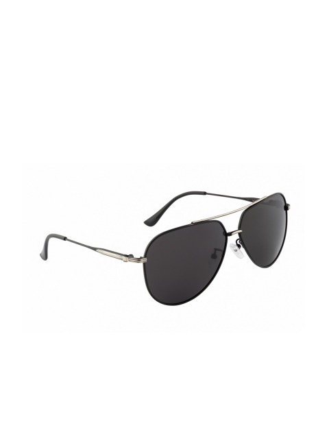 

Ted Smith Unisex Aviator Sunglasses TS-1230S, Black