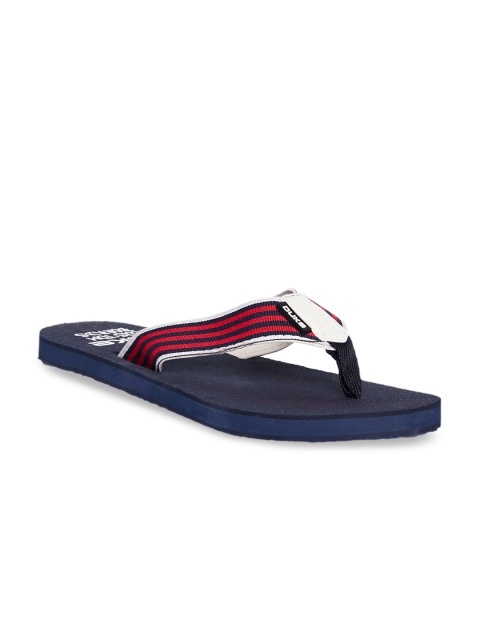 

Duke Men Maroon & Black Striped Thong Flip-Flops