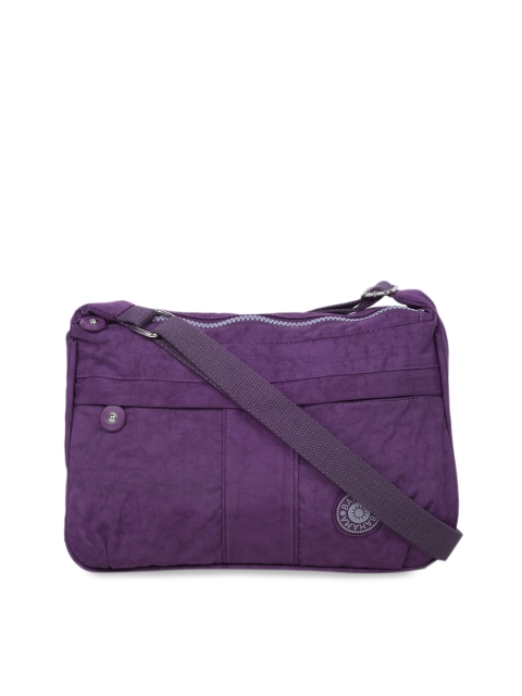 

BAHAMA Crinkle Range Unisex Purple Solid Messenger Bag