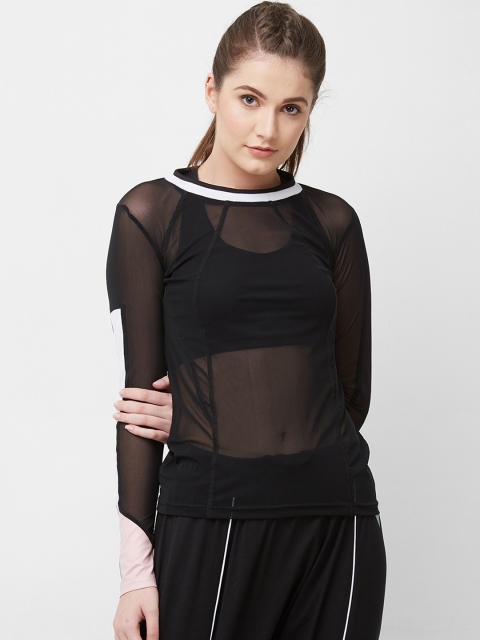 

Imagica Women Black Solid Round Neck T-shirt