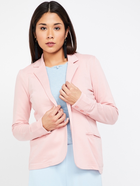 

Bossini Women Pink Solid Jacket