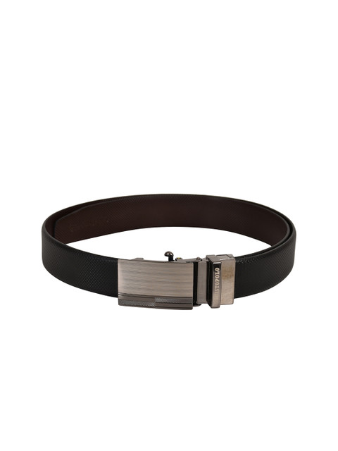 

CHRISTOPOLO Men Black & Brown Solid Genuine Leather Belt