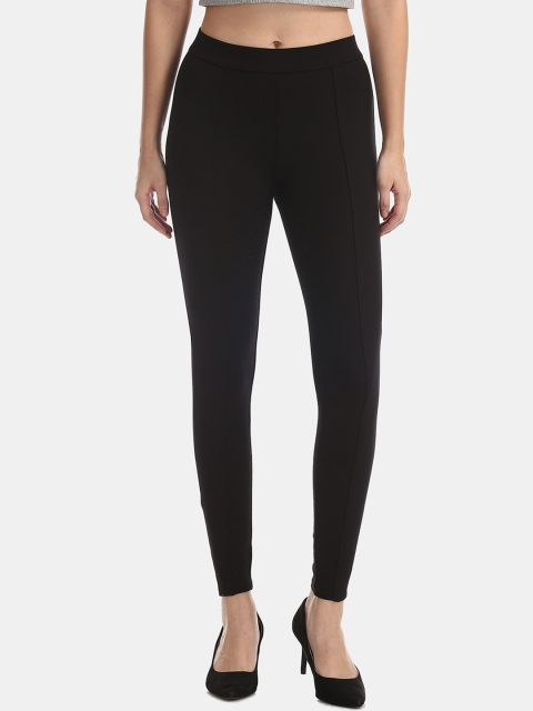 

ELLE Women Black Solid Jeggings