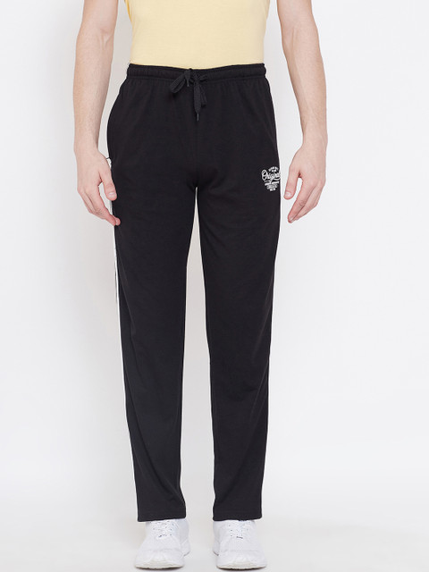 

Duke Men Black Solid Slim-Fit Track Pants