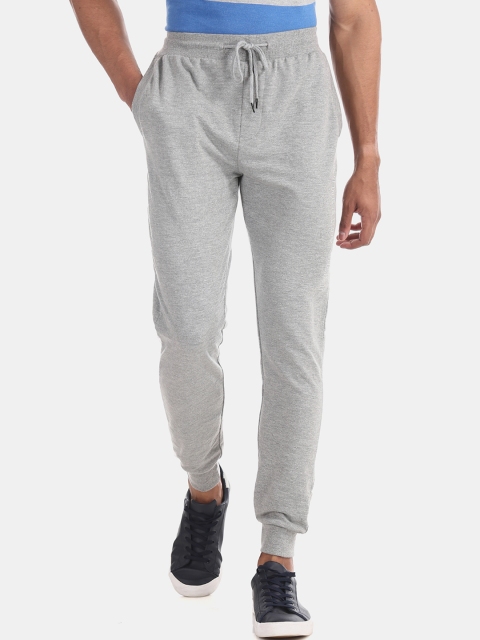 

Colt Men Grey Melange Solid Joggers
