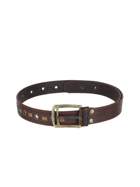 

LONDON FASHION hob Men Brown Textured Belt
