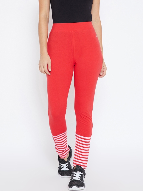 

C9 Women Red Solid Track Pants