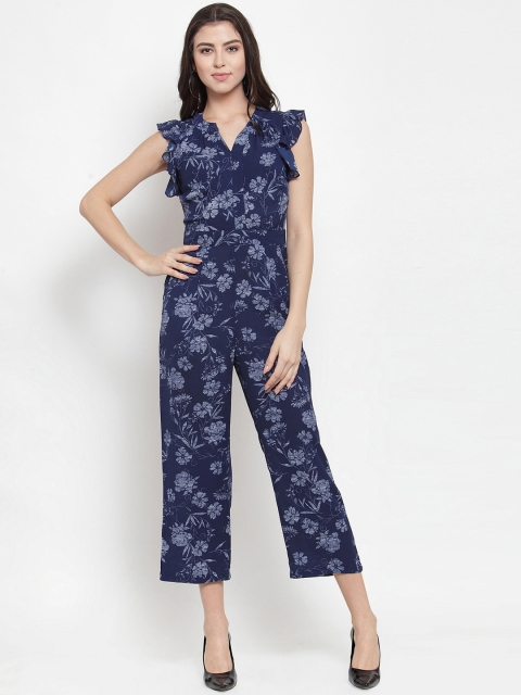 

Magnetic Designs Women Blue Printed Culotte Jumpsuit