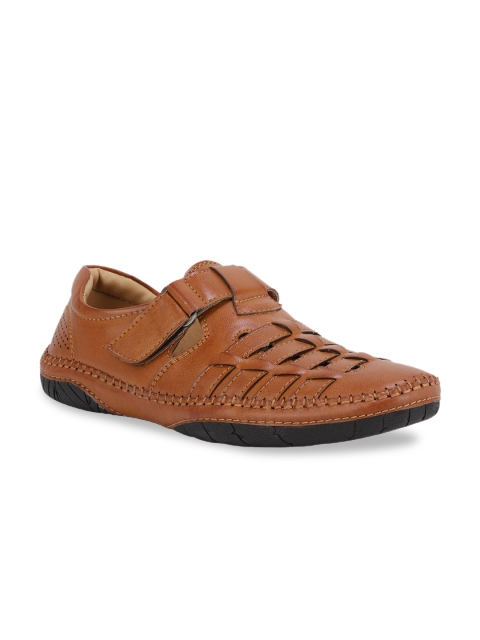 

SHENCES Men Tan Brown Sandals