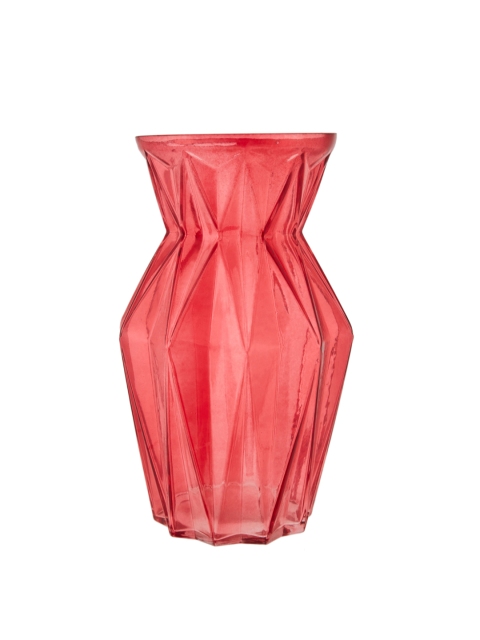 

Living Essence Pink Marvela Colored Glass Flower Vase