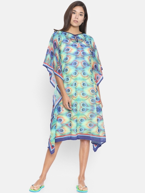 

The Kaftan Company Women Multicoloured Pritned Kaftan Cover-Up Dress RW_PY_MOANA49, Multi
