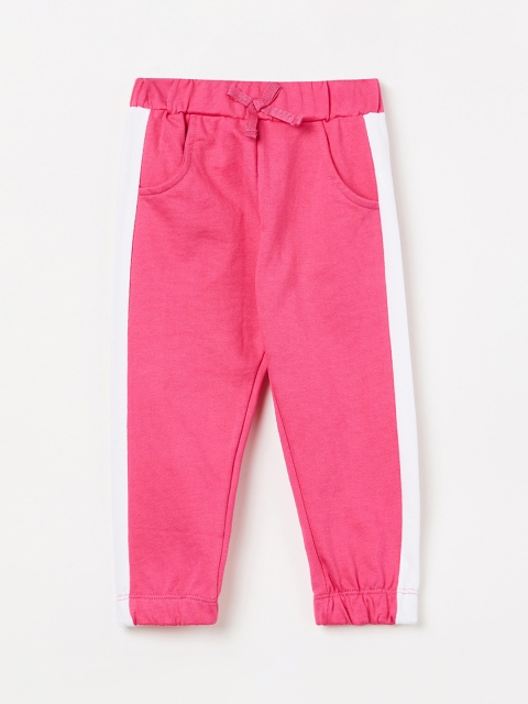 

Juniors by Lifestyle Pink Girls Pink Solid Straight Fit Joggers