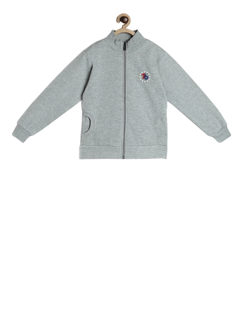

SWEET ANGEL Girls Charcoal Grey Solid Sweatshirt