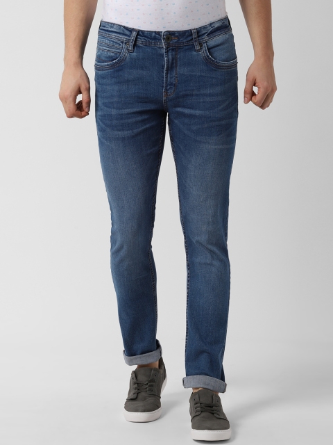

Peter England Casuals Men Blue Slim Fit Mid-Rise Clean Look Stretchable Jeans