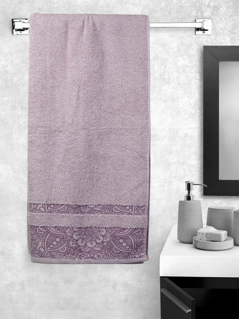 

Portico New York Unisex Purple Solid Bath Towel