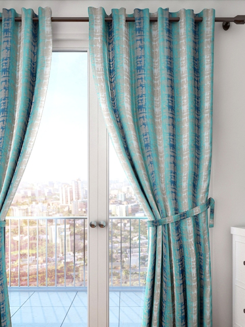 

HOUZZCODE Green Single Room Darkening Curtain Curtain