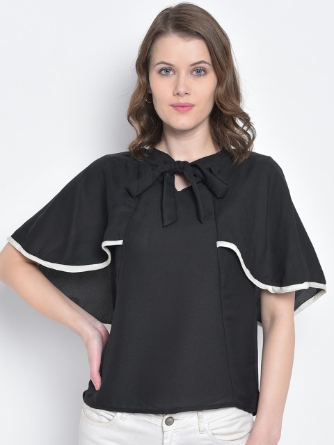 

Mayra Women Black Solid Top