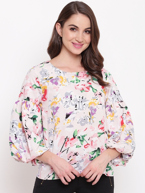 

Mayra Women Off-White Printed Top