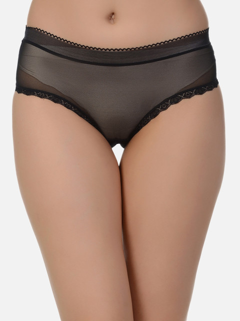 

mod & shy Women Black Hipster Briefs MU38