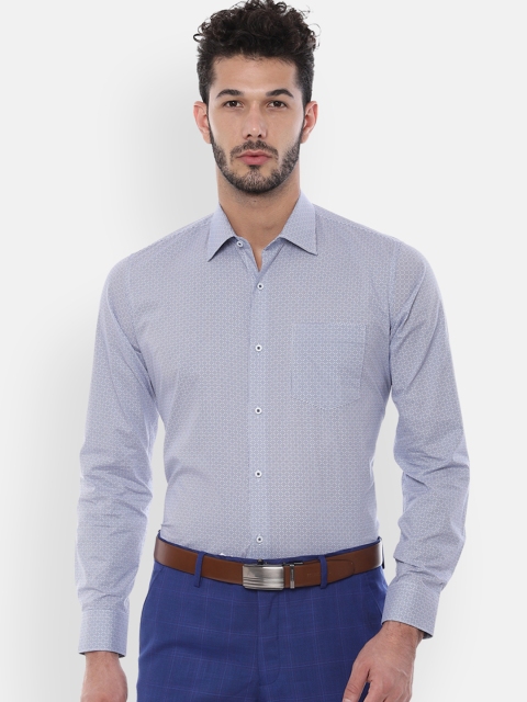 

Van Heusen Men Blue Slim Fit Printed Formal Shirt