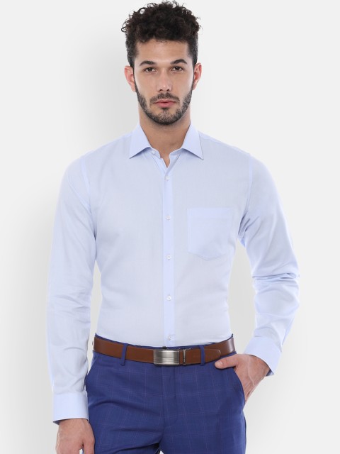 

Van Heusen Men Blue Slim Fit Solid Formal Shirt