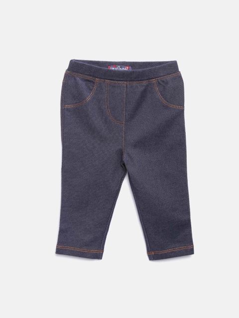 

Nauti Nati Girls Navy Blue Solid Denim Jeggings
