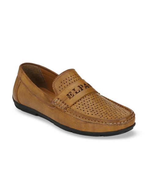 

El Paso Men Tan Brown Loafers