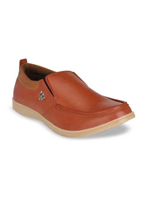 

Sir Corbett Men Tan Brown Slip-On Sneakers
