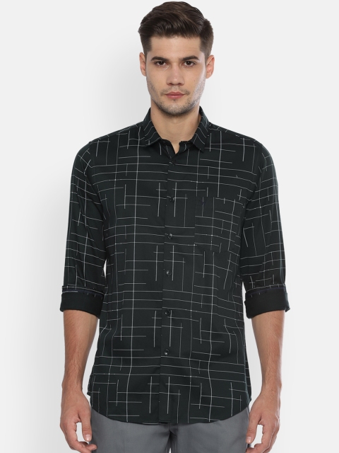 

Allen Solly Men Black & White Slim Fit Printed Casual Shirt